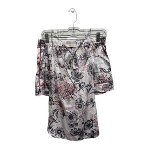 Victoria's Secret Floral Camisole Pajamas Set Pink Tank Shorts Sleep Size S/M